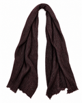 Botto Giuseppe - Écharpe 121 Rayures - Rouge & Marron