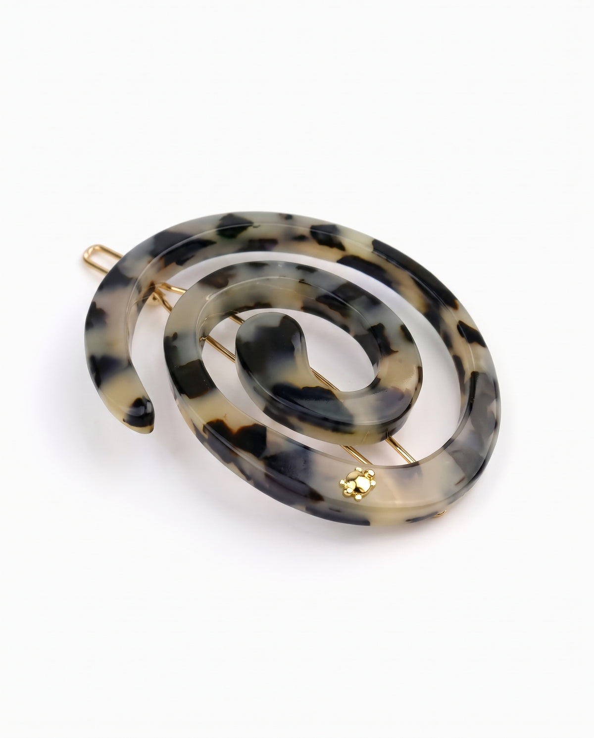 Turtle Story - Spiral Barrette Small - Tokyo Light