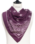 Destin - Écharpe Judy Carré Bandana - Pourpre