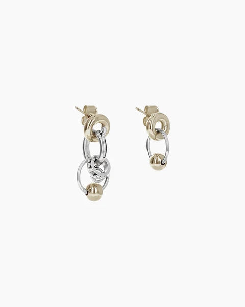 Justine Clenquet - Boucles D'Oreilles Kris - Gold Palladium