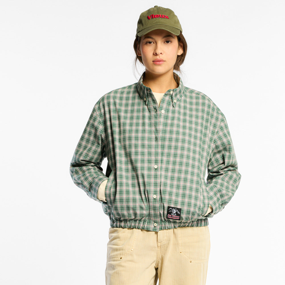 Veste à carreaux Claude - Vert & Blanc - Au Vieux Campeur Cp - vue 2