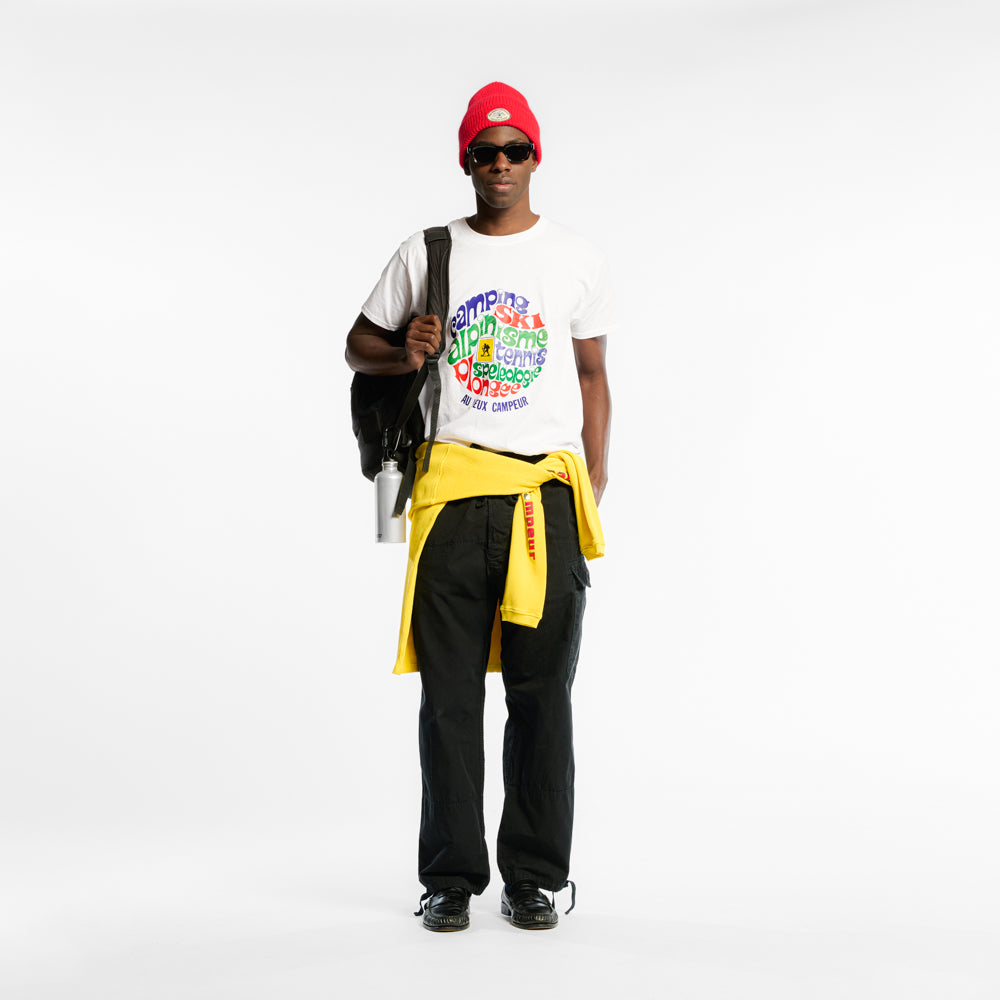 T-shirt Manches Courtes Couverture 1968 - Blanc - Au Vieux Campeur Cp