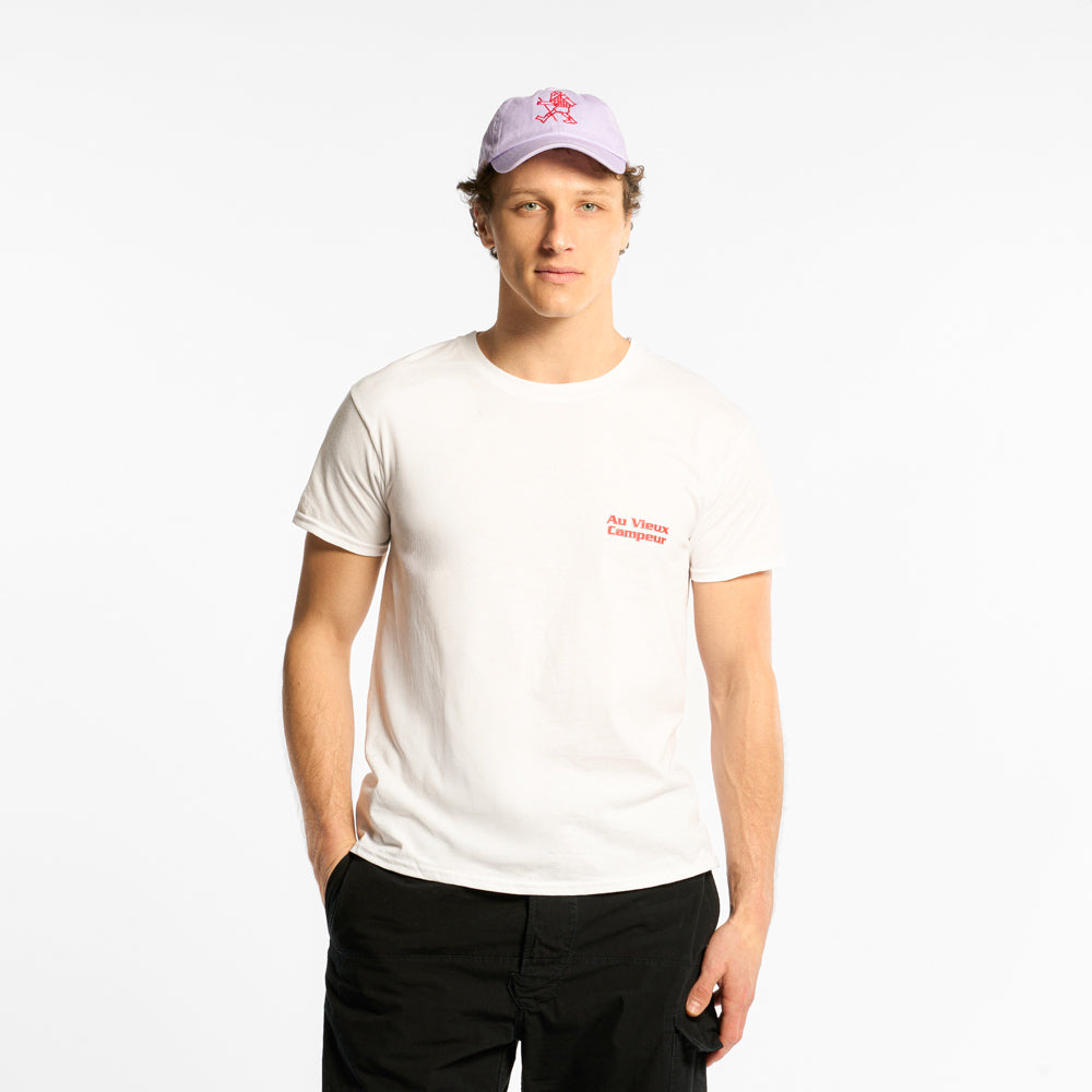 T-shirt Manches Courtes Volcans - Blanc - Au Vieux Campeur Cp - vue 2