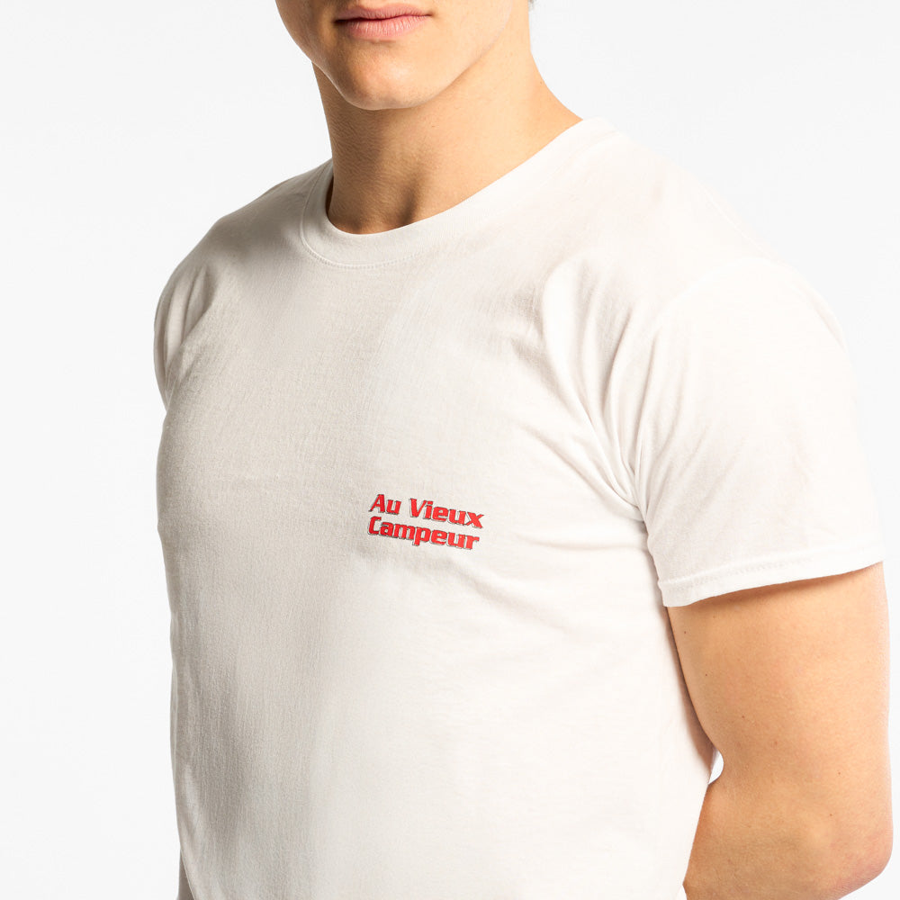T-shirt Manches Courtes Volcans - Blanc - Au Vieux Campeur Cp - vue 4