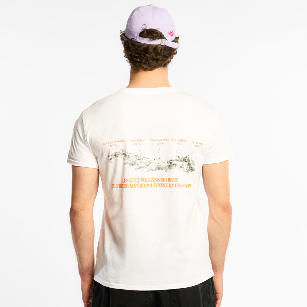 T-shirt Manches Courtes Volcans - Blanc - Au Vieux Campeur Cp - vue 3