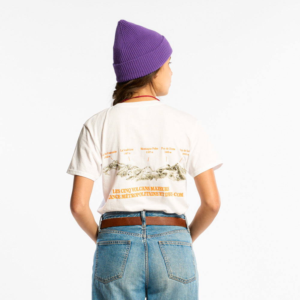 T-shirt Manches Courtes Volcans - Blanc - Au Vieux Campeur Cp - vue 7