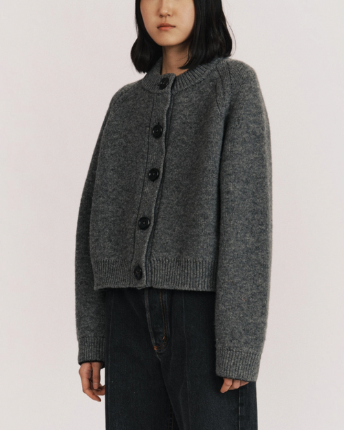 BB Wallace - Cardigan Sherman - Gris flanelle
