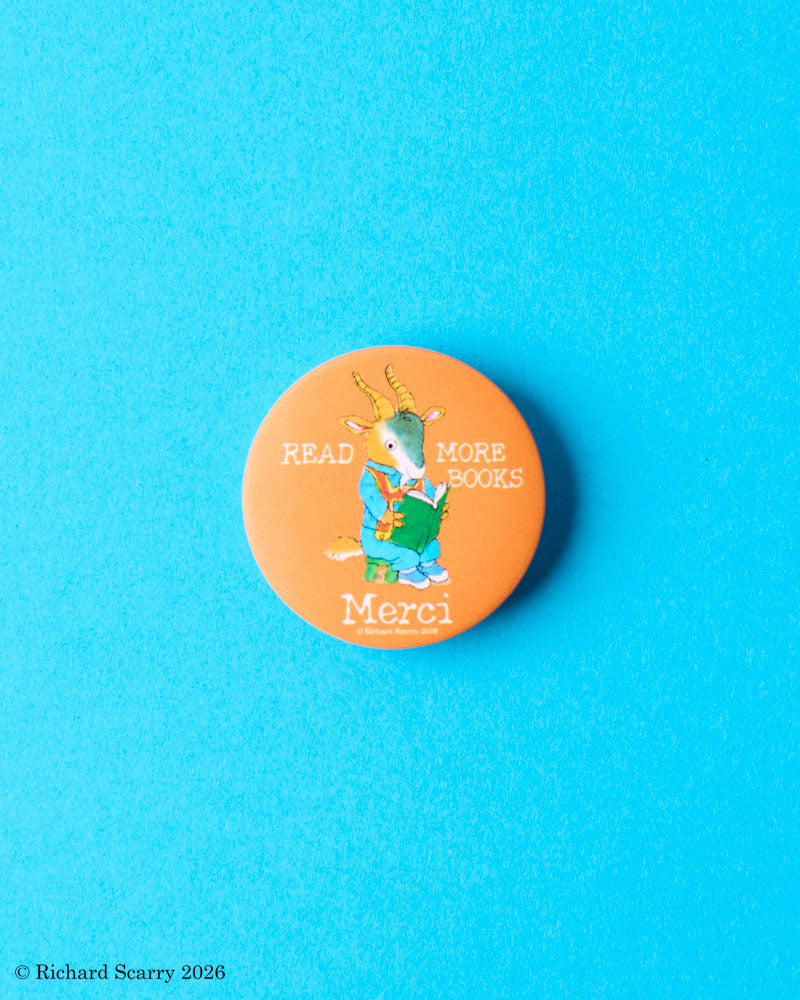 Merci x Richard Scarry - Badge Chevre