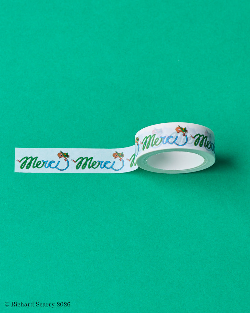 Merci x Richard Scarry - Masking Tape Lettres