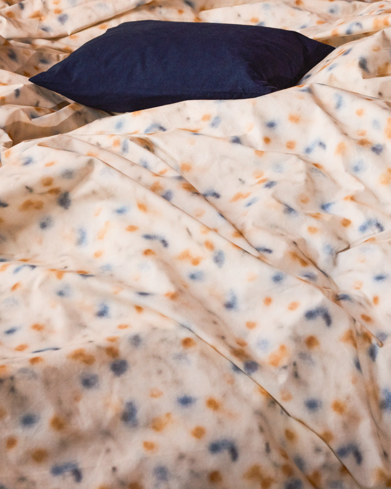 Merci - Parure en percale de coton - Tataki Herbier — détail et mise en scène