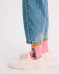 Merci - Chaussettes Scrappy Enfant - Rose Jaune