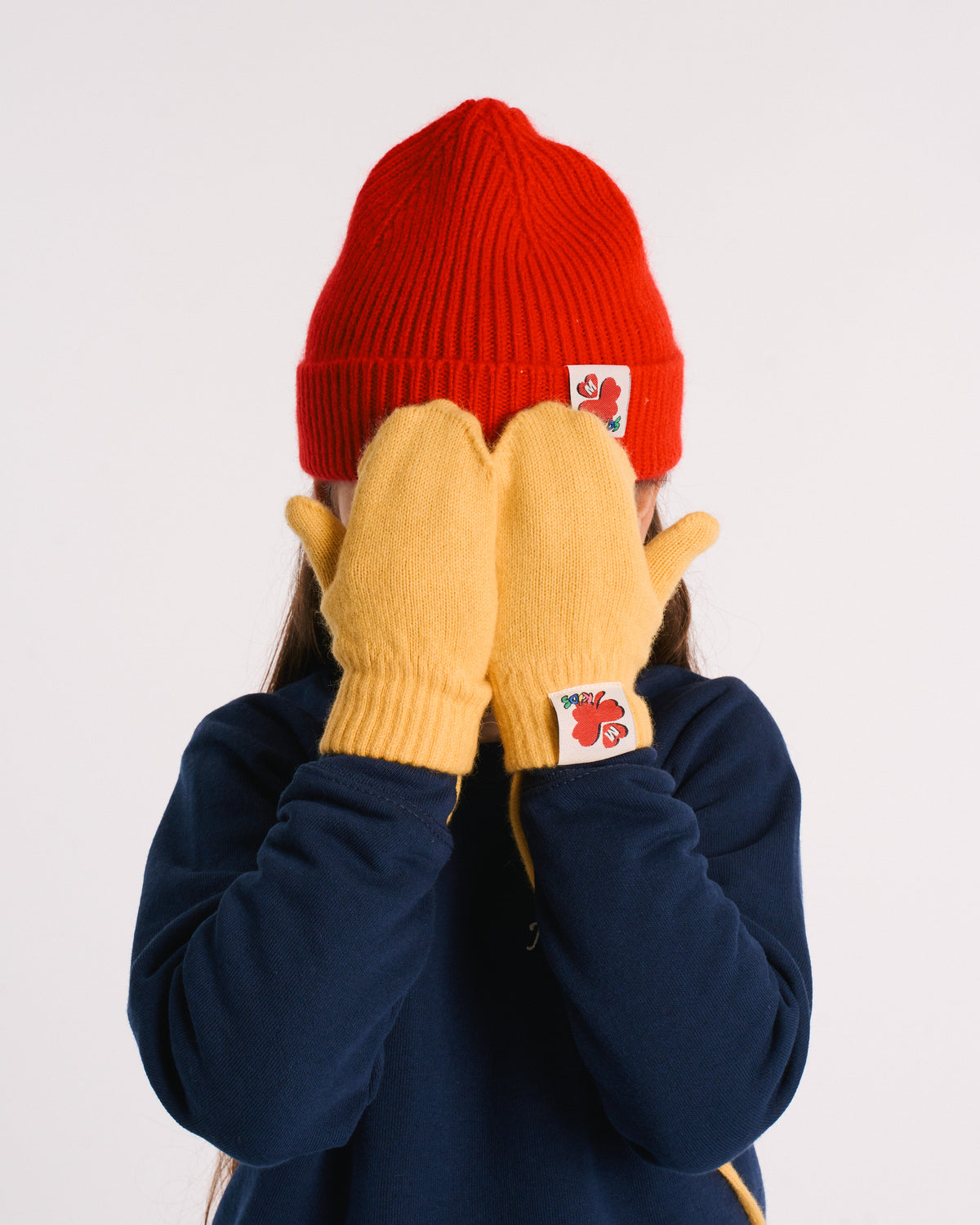 Merci - Moufles Lucky Enfant - Jaune