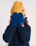 Merci - Lucky Children's Mittens - Bleu