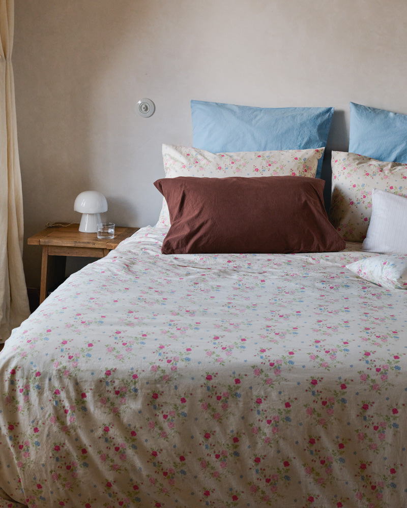 Merci - Parure en percale de coton - Jardin — lit complet
