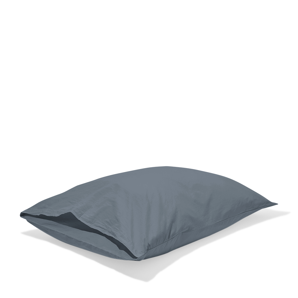 Taie d'oreiller en percale de coton - Gris Ecume