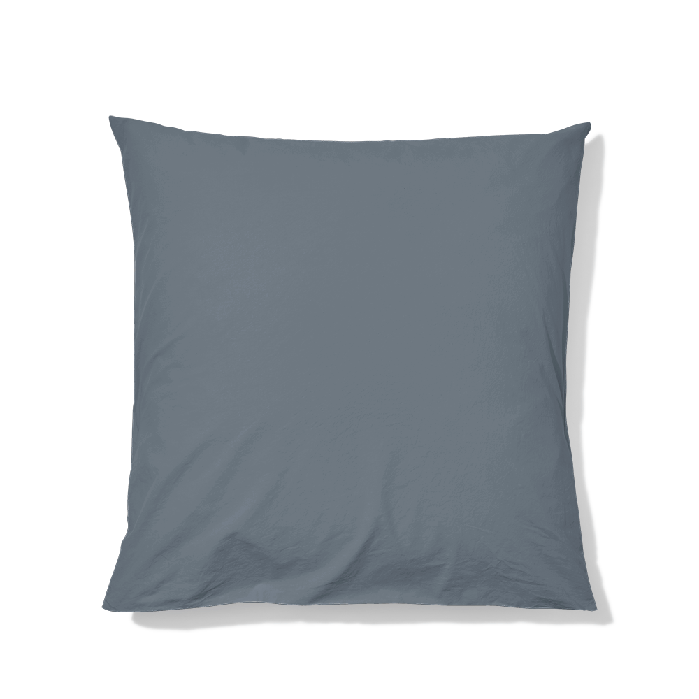 Taie d'oreiller en percale de coton - Gris Ecume