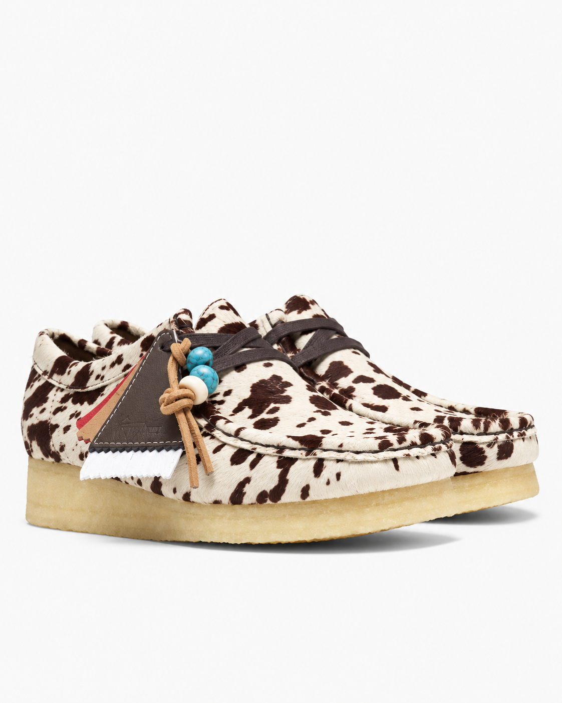 Clarks - Mocassins Wallabee - Imprimé Vache