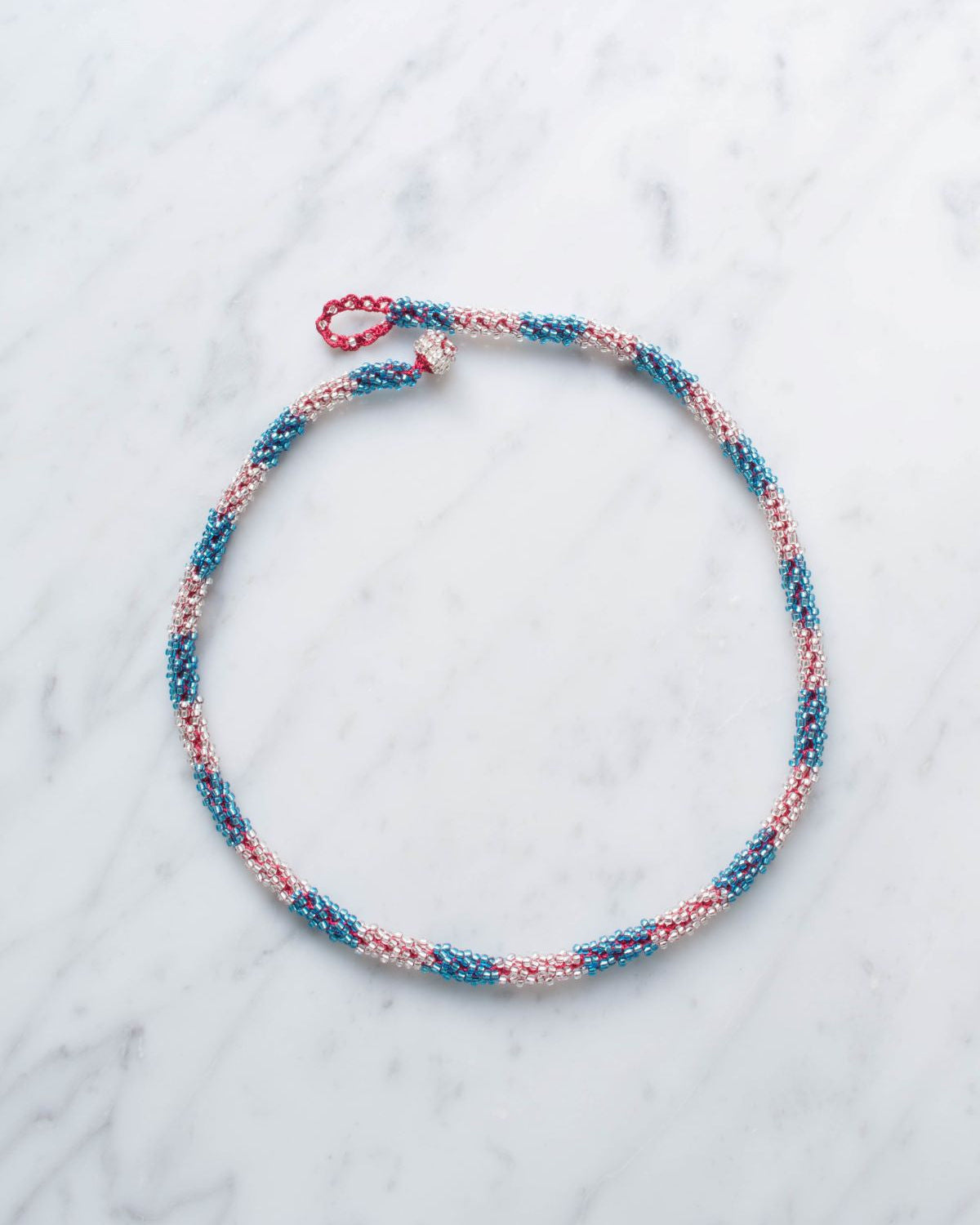 Ottomania - Cable Necklace - Red & Bleu