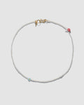 Pura Utz - Mini Mixed Flor Necklace - Bleu
