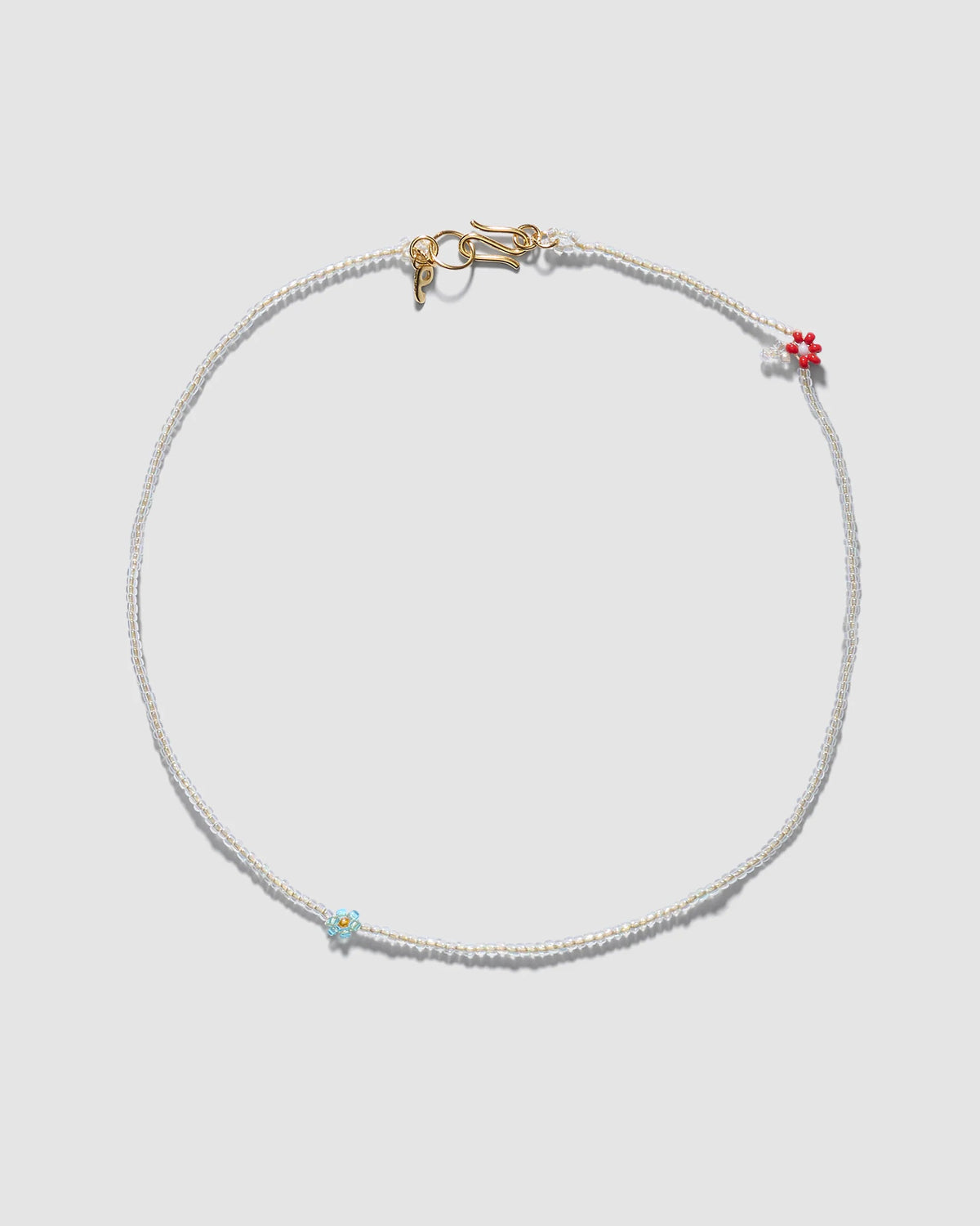 Pura Utz - Mini Mixed Flor Necklace - Bleu