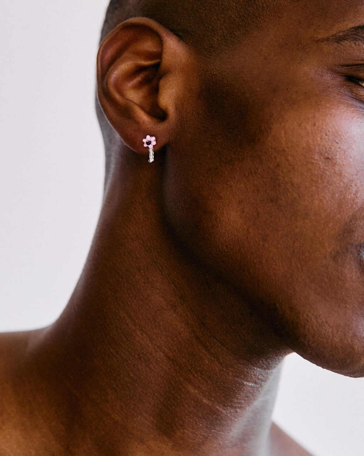 Pura Utz - Flowers Earrings - Rose
