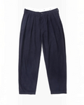 Pantalon en velours bleu marine Merci Paris, coupe décontractée avec taille élastiquée et poches latérales