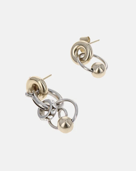 Justine Clenquet - Boucles D'Oreilles Kris - Gold Palladium