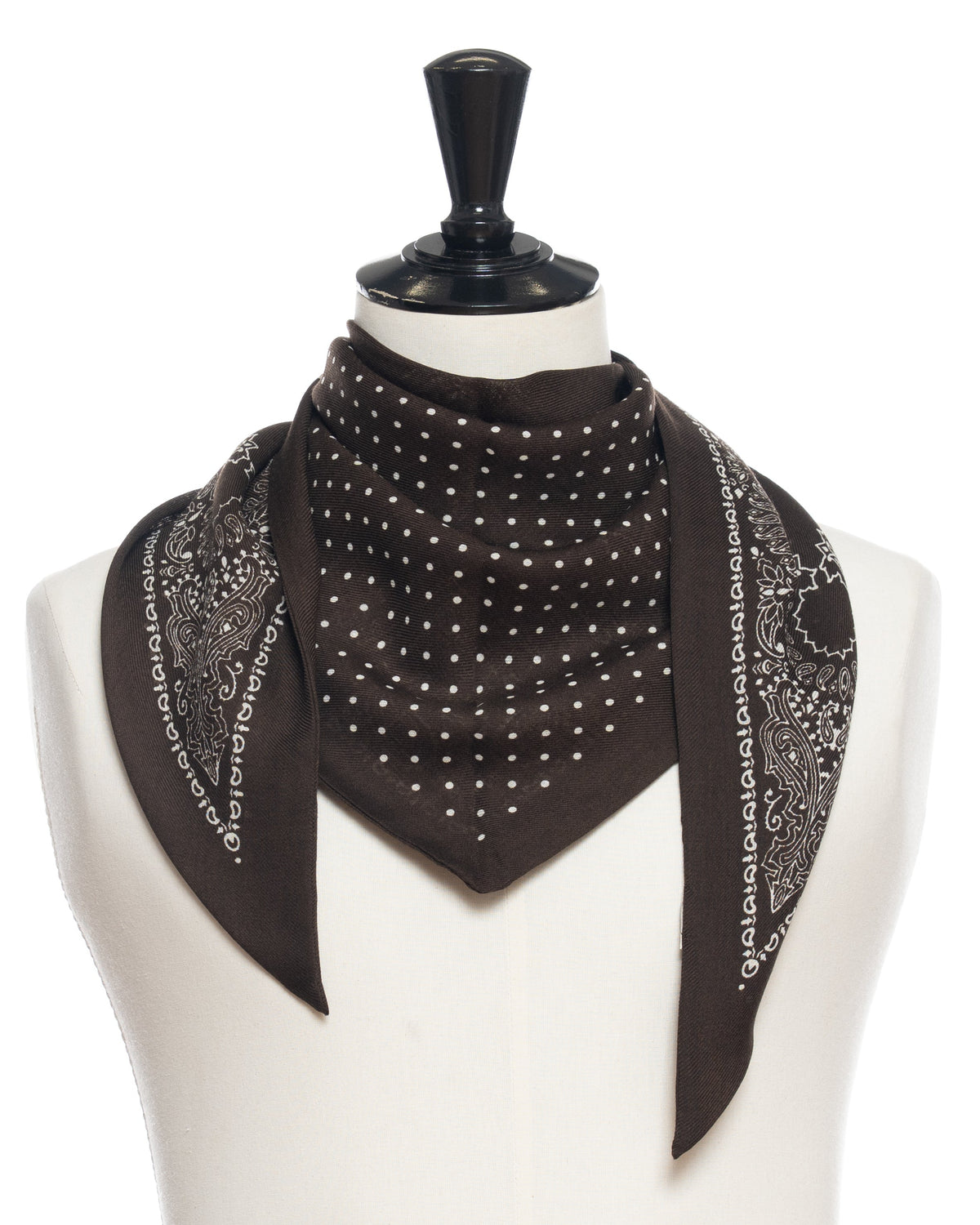 Destin - Foulard Triangle Dis Bandana - Marron