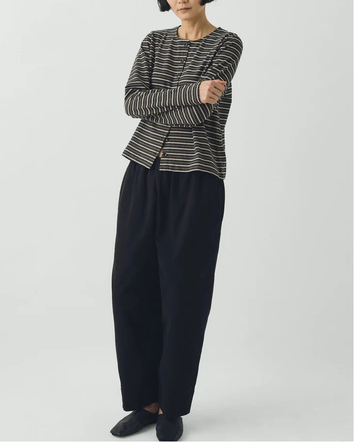 Toast - Gilet Rayé - Anthracite