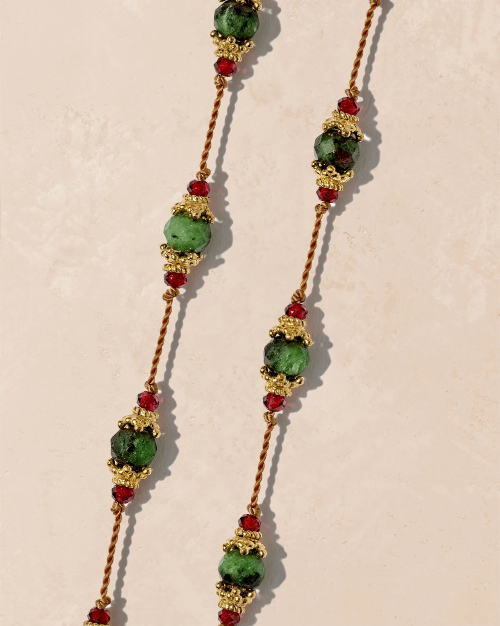 Tityaravy - Collier Sriphala - Zoisite Grenat
