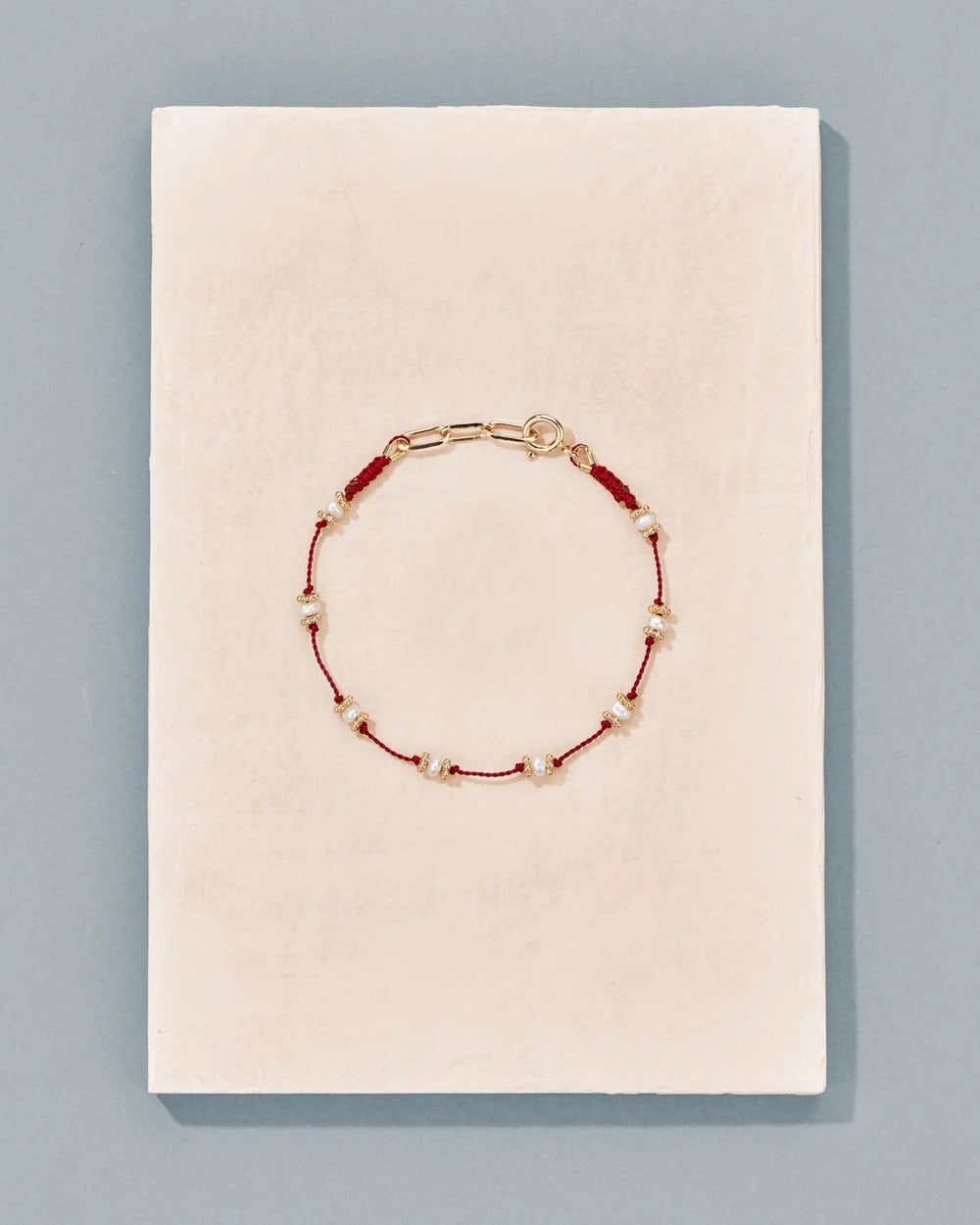 Tityaravy - Bracelet Lotus - Rouge Perles