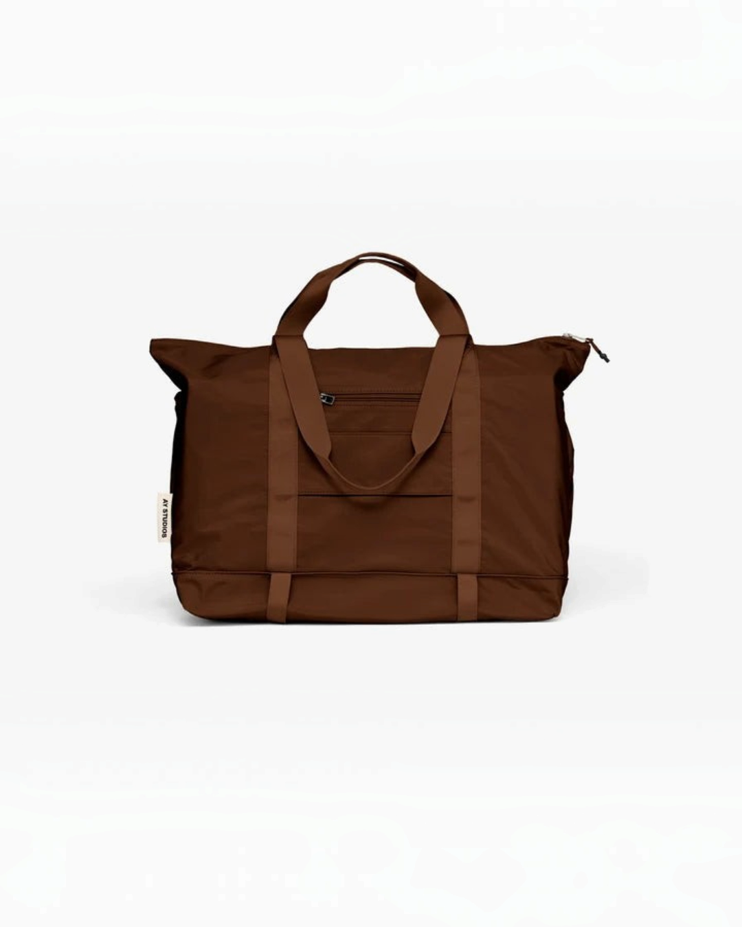 Sac de voyage Merci Paris AY Studios East to West marron en nylon recyclé avec fermeture zippée et design épuré