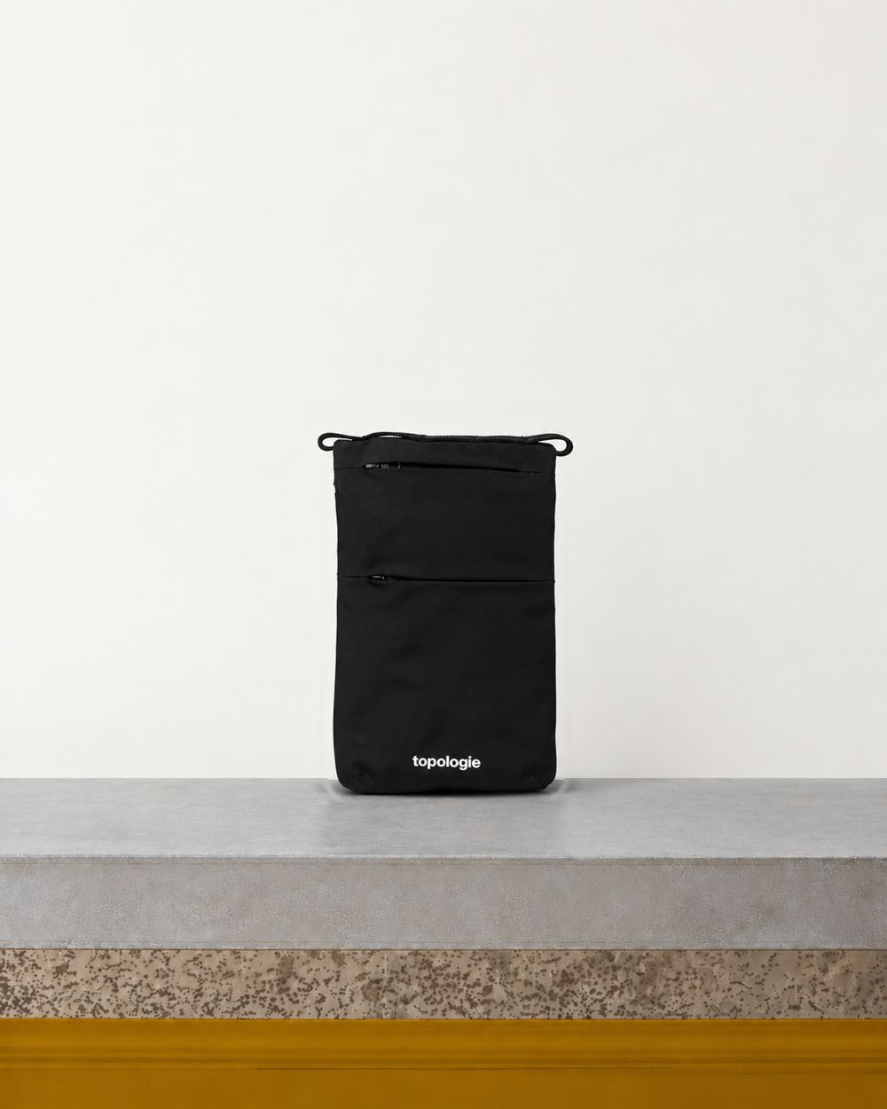 Topologie - Phone Bag - Black Fine Nylon - Bench View