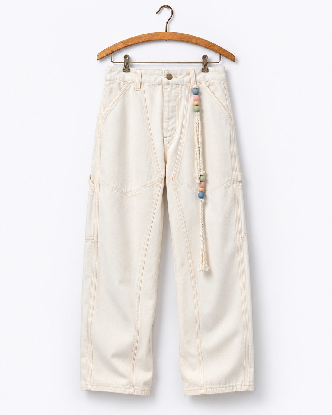 Dr Collectors - Pantalon P71 Carpenter - Off White - sur cintre