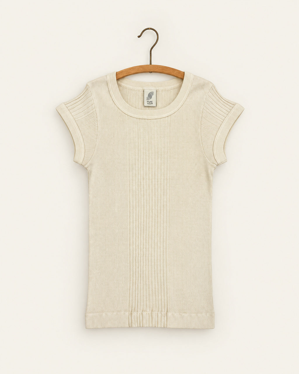 Pure Sugar - T-Shirt Chalain - Écru - vue sur cintre