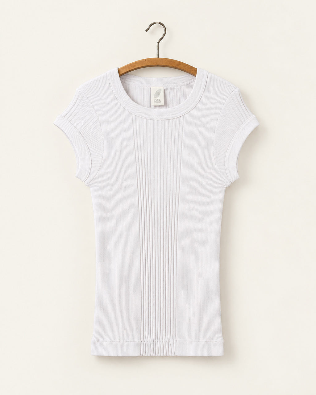 Pure Sugar - T-Shirt Chalain - Blanc - vue sur cintre