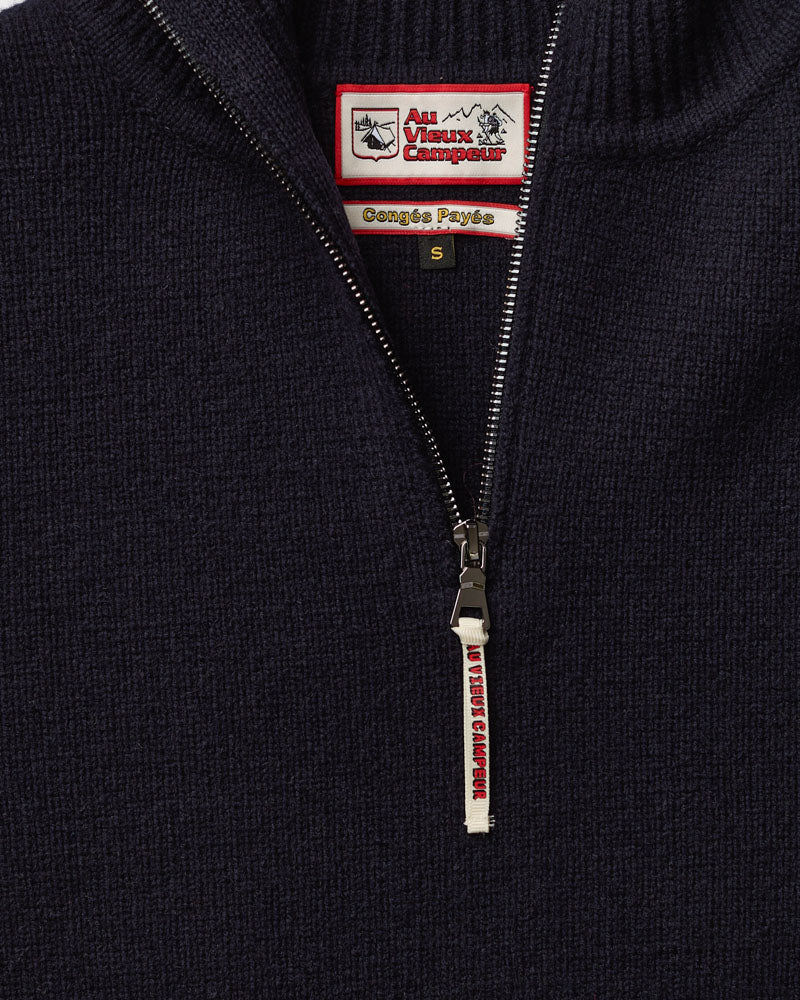 Au Vieux Campeur - Paid Holidays - Archer Sweater - Navy
