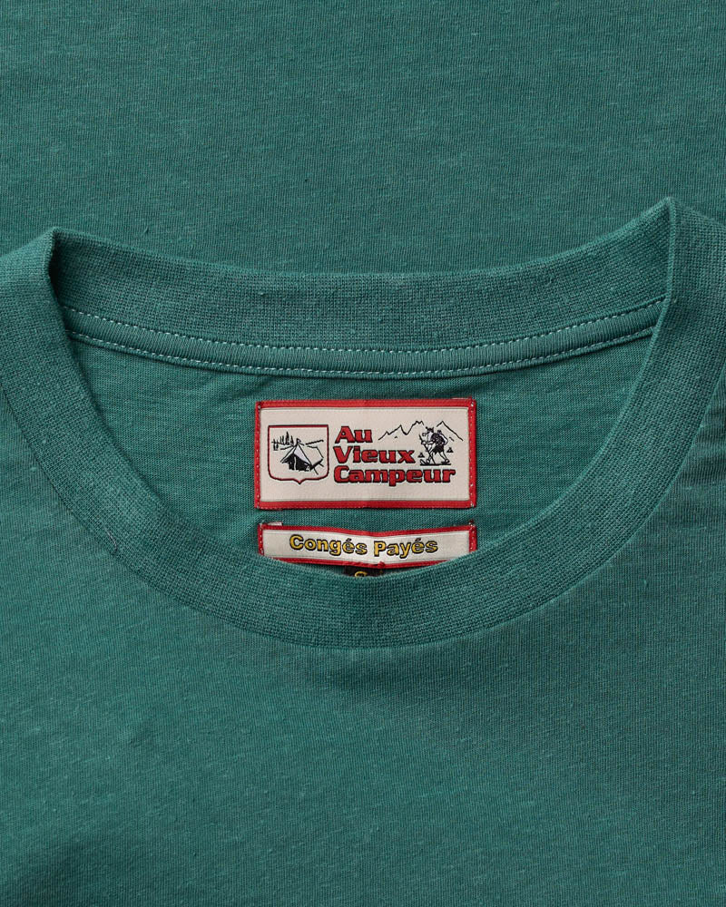 Au Vieux Campeur - Paid Holidays - Mercer T-shirt - Green