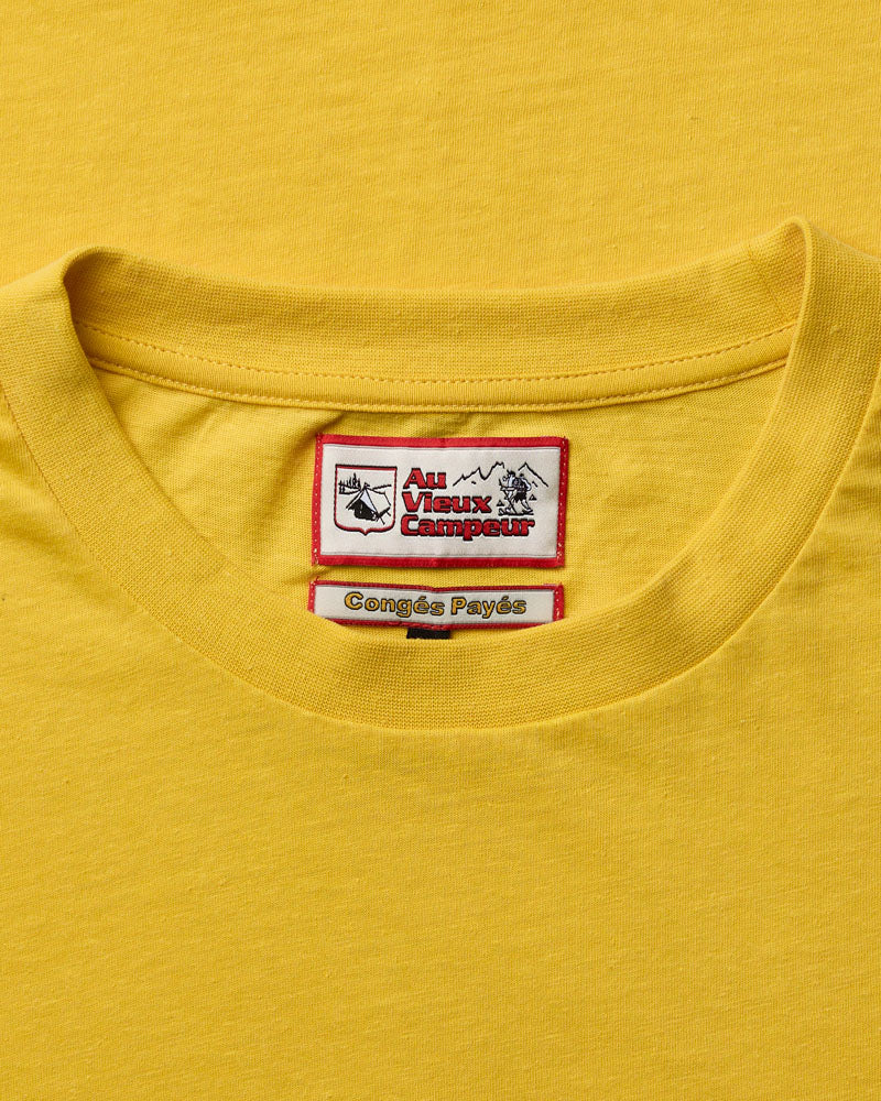 Au Vieux Campeur - Congés Payés - T-shirt Mercer - Jaune