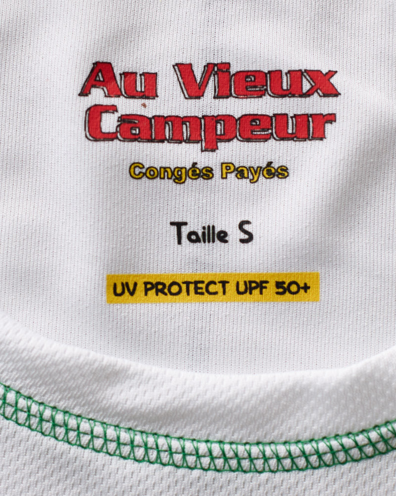 Au Vieux Campeur - Congés Payés - T-shirt Otis Manches Courtes - Blanc