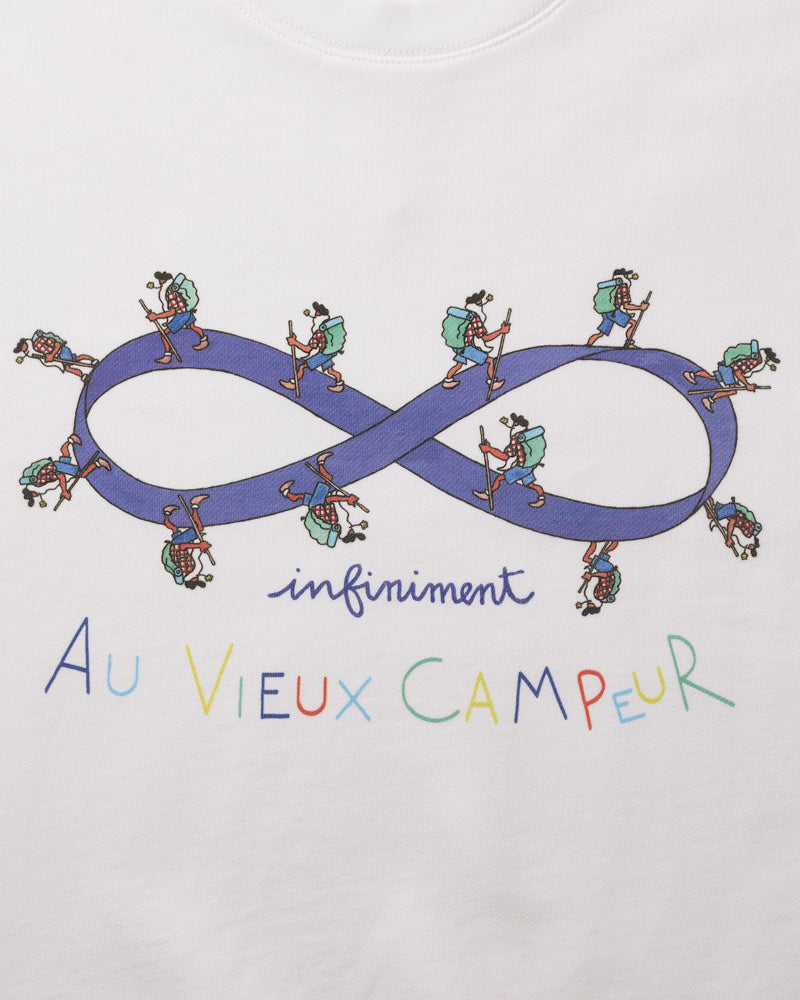 Au Vieux Campeur - Congés Payés - Sweat Infiniment Vieux - Blanc