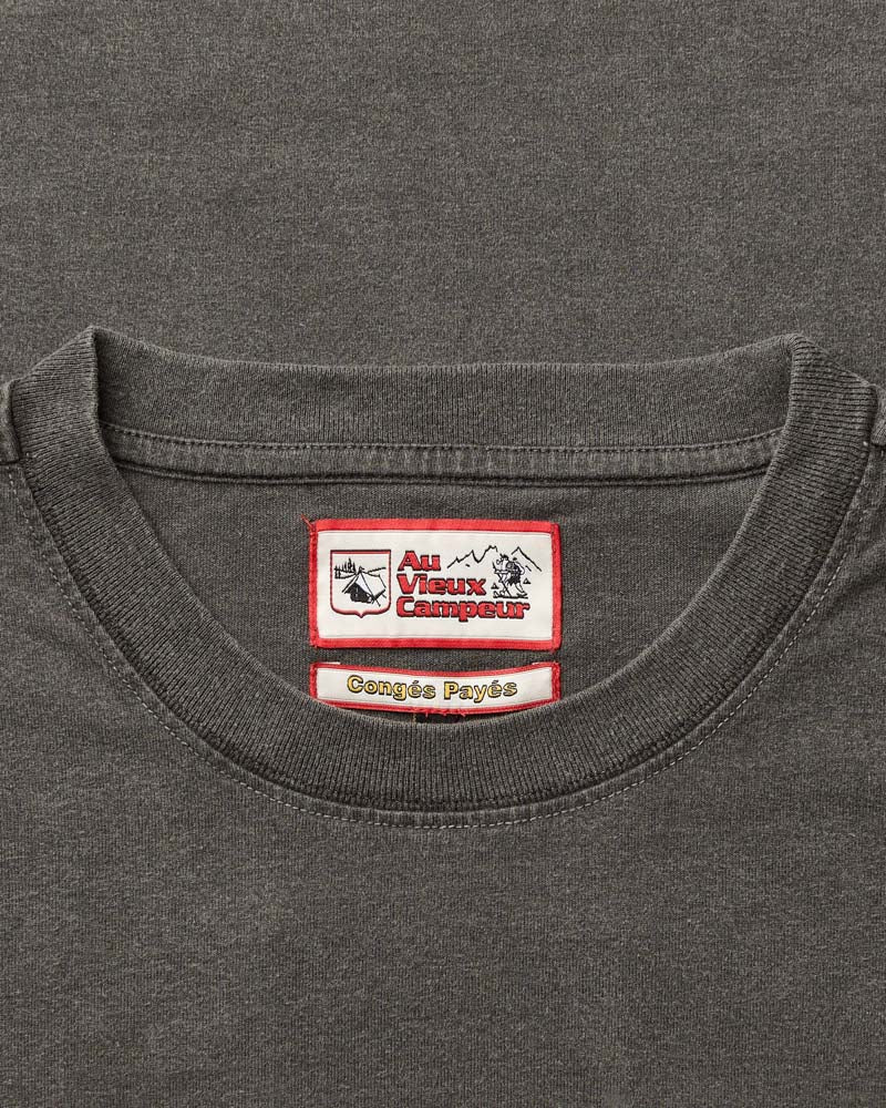 Au Vieux Campeur - Congés Payés - T-shirt motoneige - Noir Delave