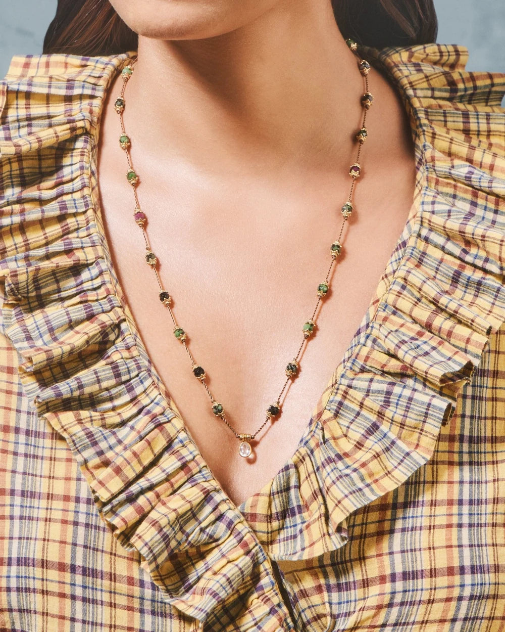 Tityaravy - Collier Talisman Sriphala - Zoisite Crystal